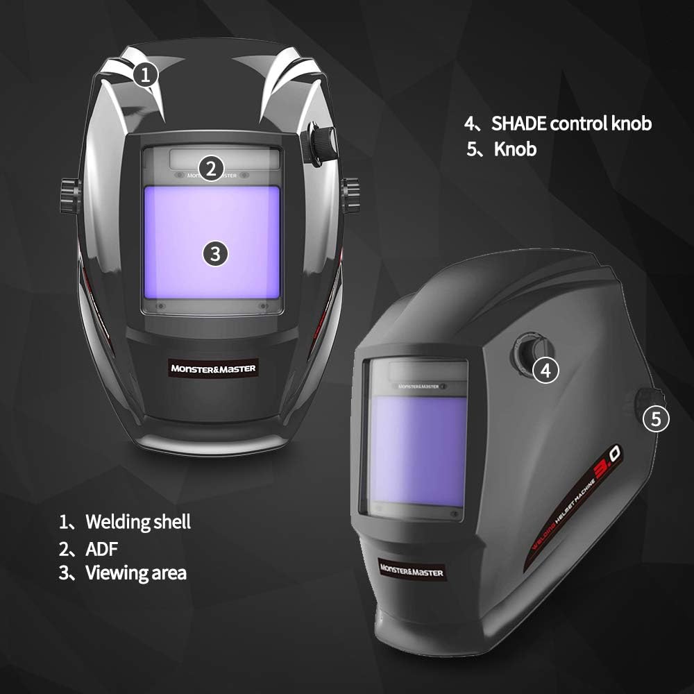 Auto Darkening Welding Helmet Pack of 2 T548109