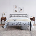 3-Piece Metal Bed Frame and 2 Nightstands Q593