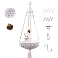 Handwoven Macrame Cat Swing with Hanging Kit B822