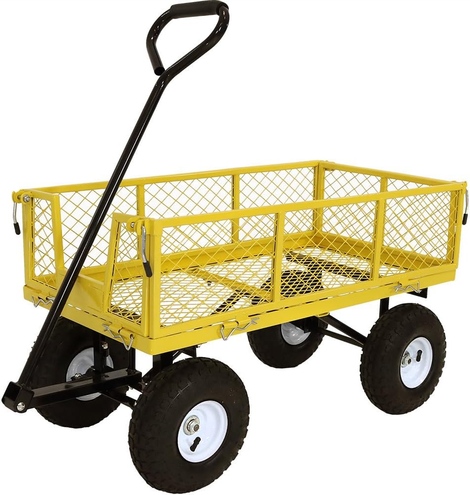 Yellow Heavy Duty Collapsible Utility Wagon R68300