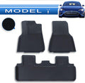 3Pcs/Set Black All Weather Waterproof Floor Liners for Tesla Model Y B31979