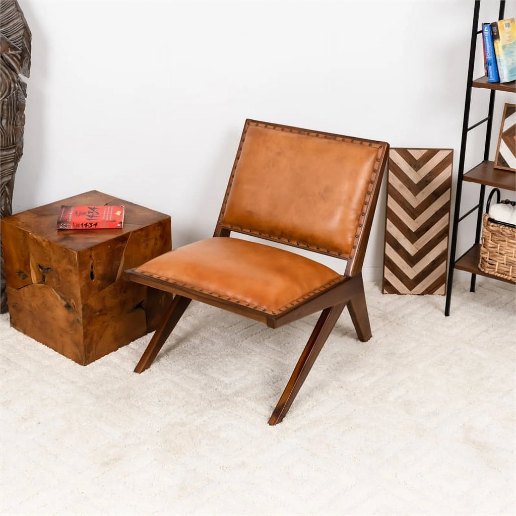 Tan Leather Armchair G126577