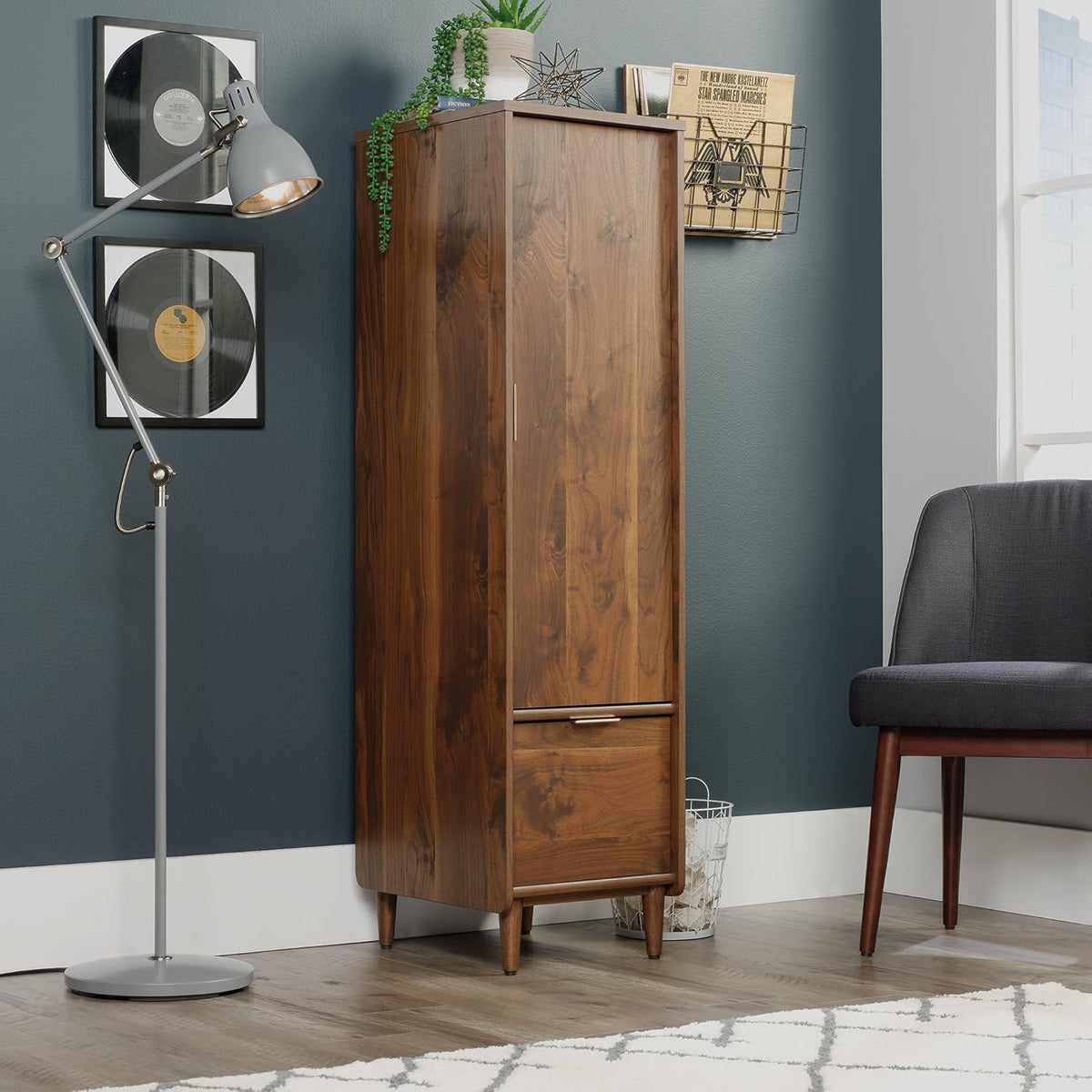 Storage Cabinet with File, Grand Walnut Finish Z275957