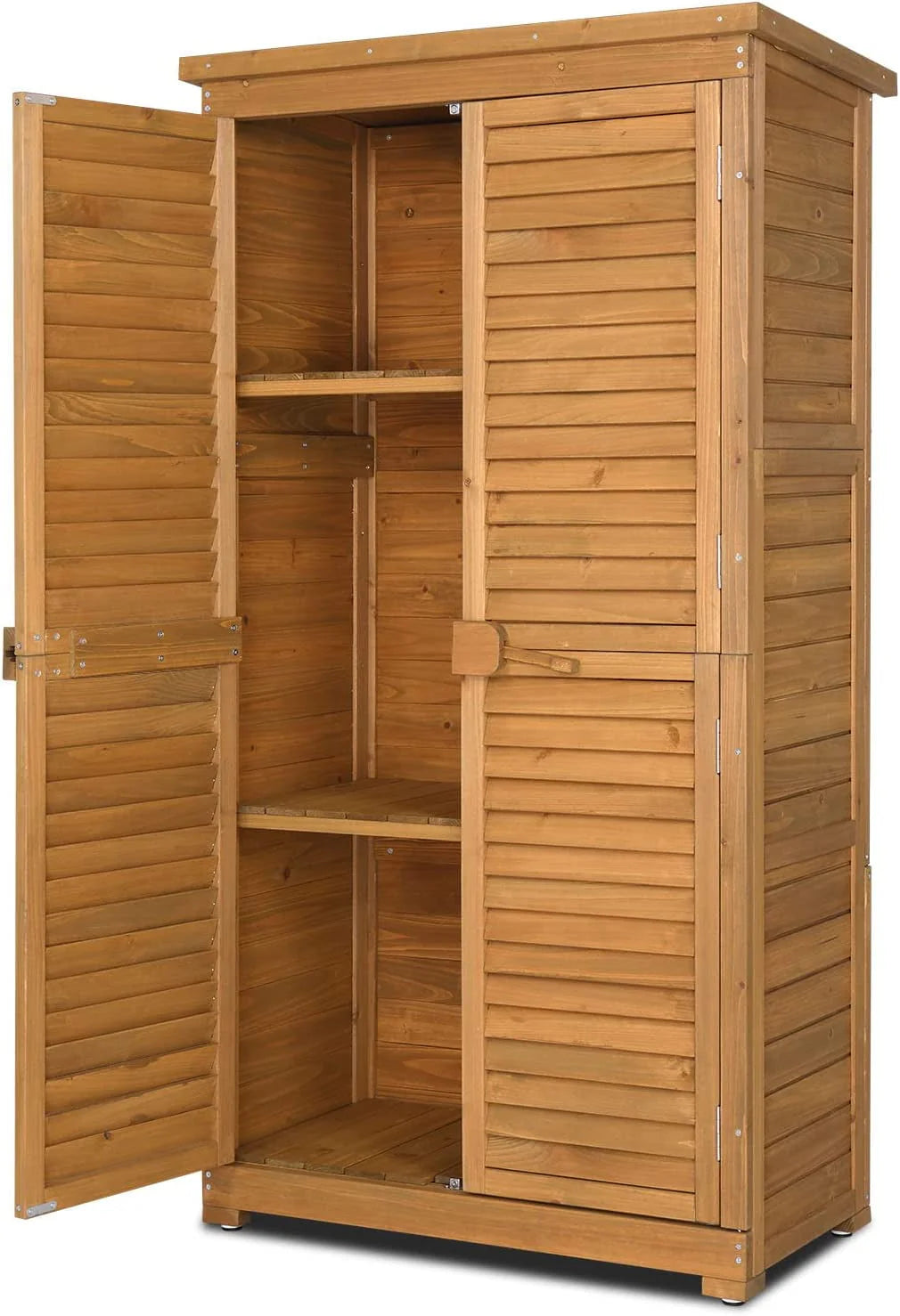 Outdoor Storage Cabinet with Asphalt Roof C443630