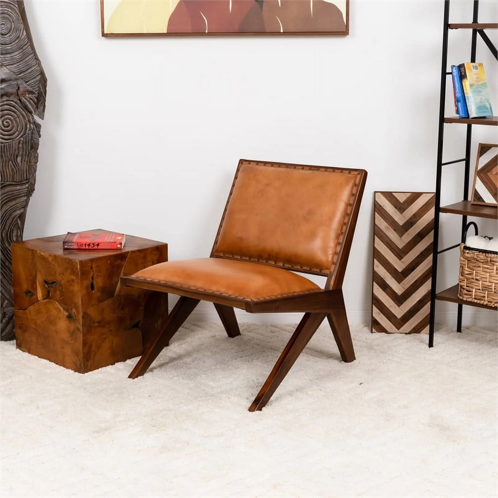 Tan Leather Armchair G126577