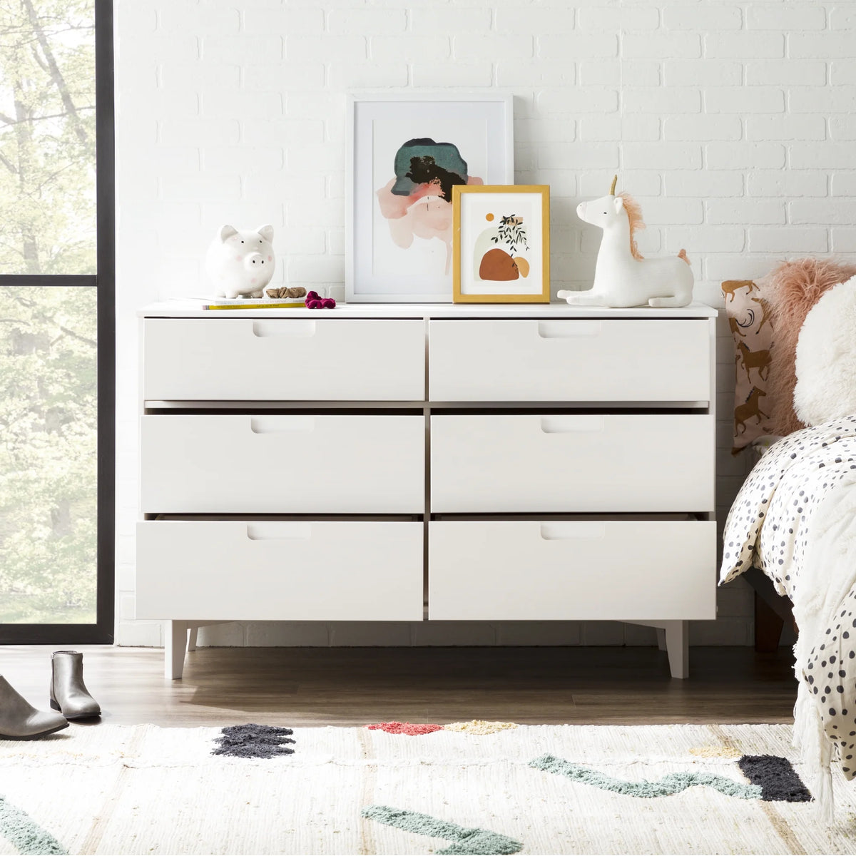 6 Drawer Solid Wood Dresser Q12414