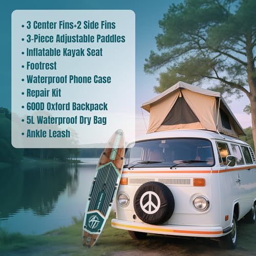 11'6"x35" Inflatable Stand Up Paddle Board 450LBS Weight Capacity Non-Slip Deck C820109