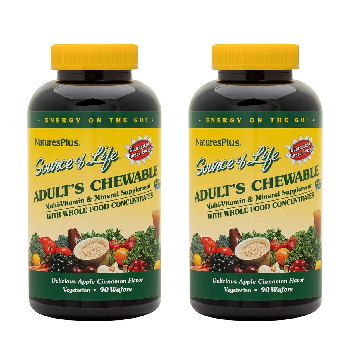 Apple Cinnamon Chewable Multi-Vitamin & Mineral Supplement 90 Wafers Z48133