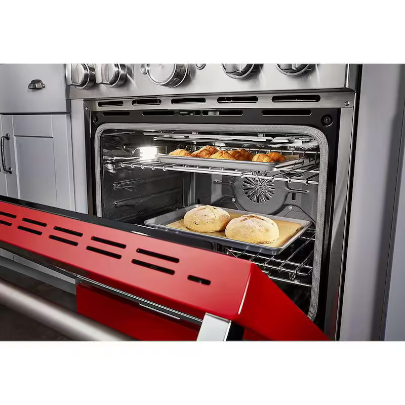 Passion Red 4-Burner Dual Fuel Freestanding Smart Range F27074
