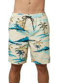 Bone Palm Trees Board Shorts D6328