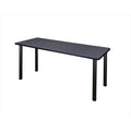 66 X 24 In. Grey Black Training Table H5983