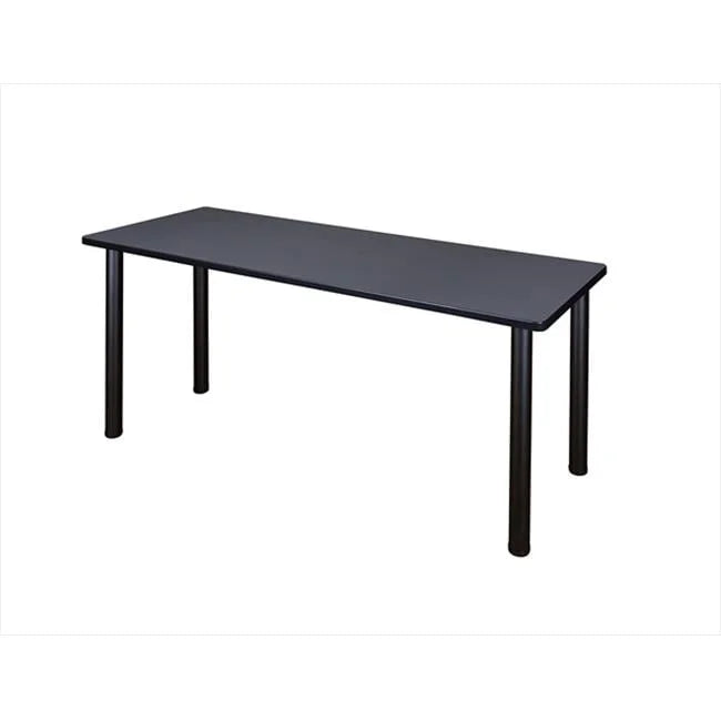 66 X 24 In. Grey Black Training Table H5983