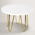47'' Round Dining Table with Metal Legs V7673