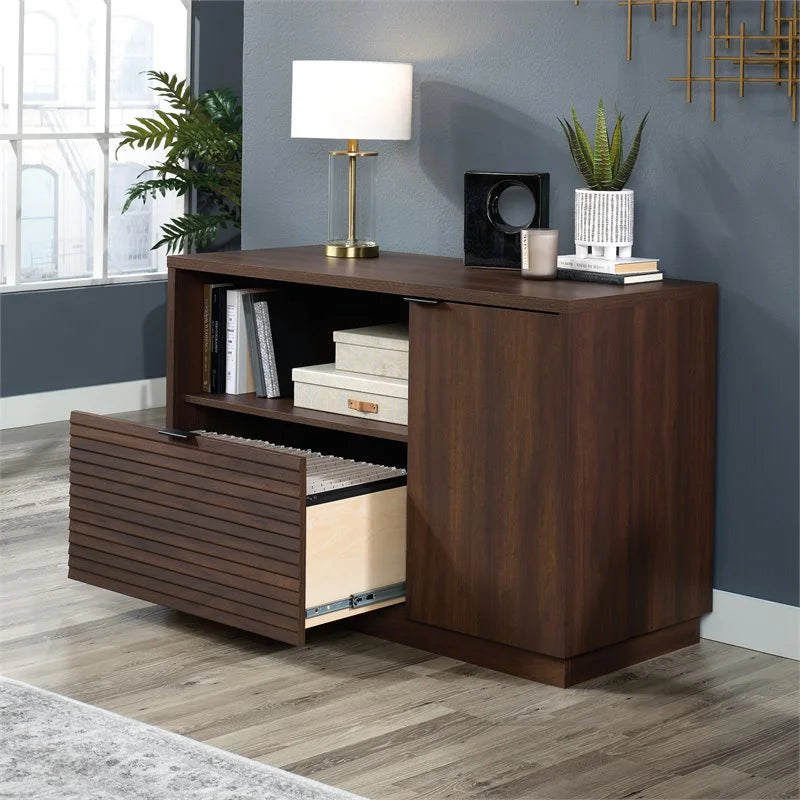 2-Piece Executive Desk & Storage Credenza Set Q770