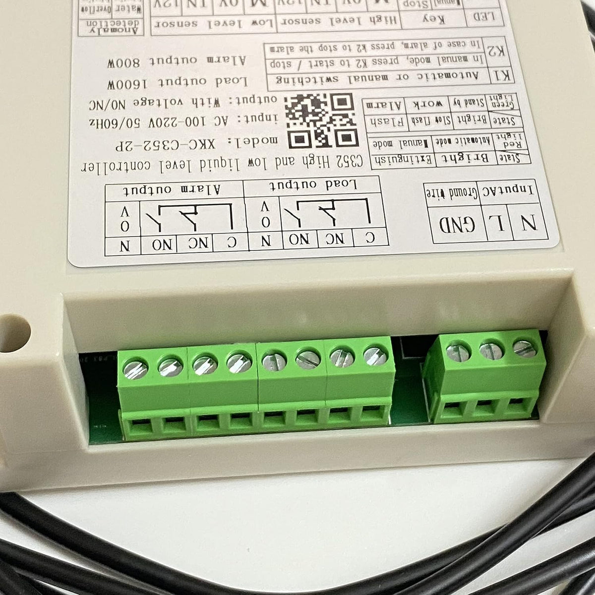 Automatic Water Level Controller with Two Non Contact Sensors 1 Meter Cable E8407