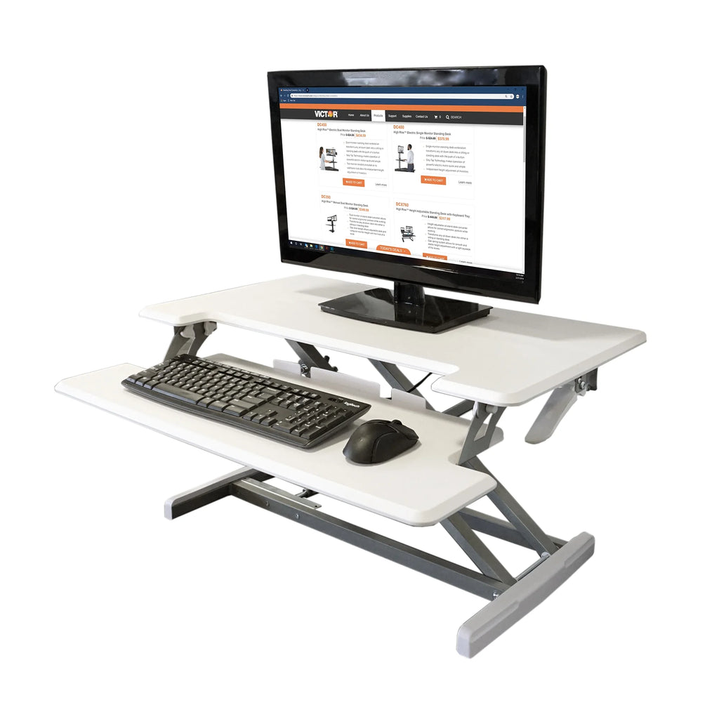 Height Adjustable Standing Desk with Keyboard Tray P364