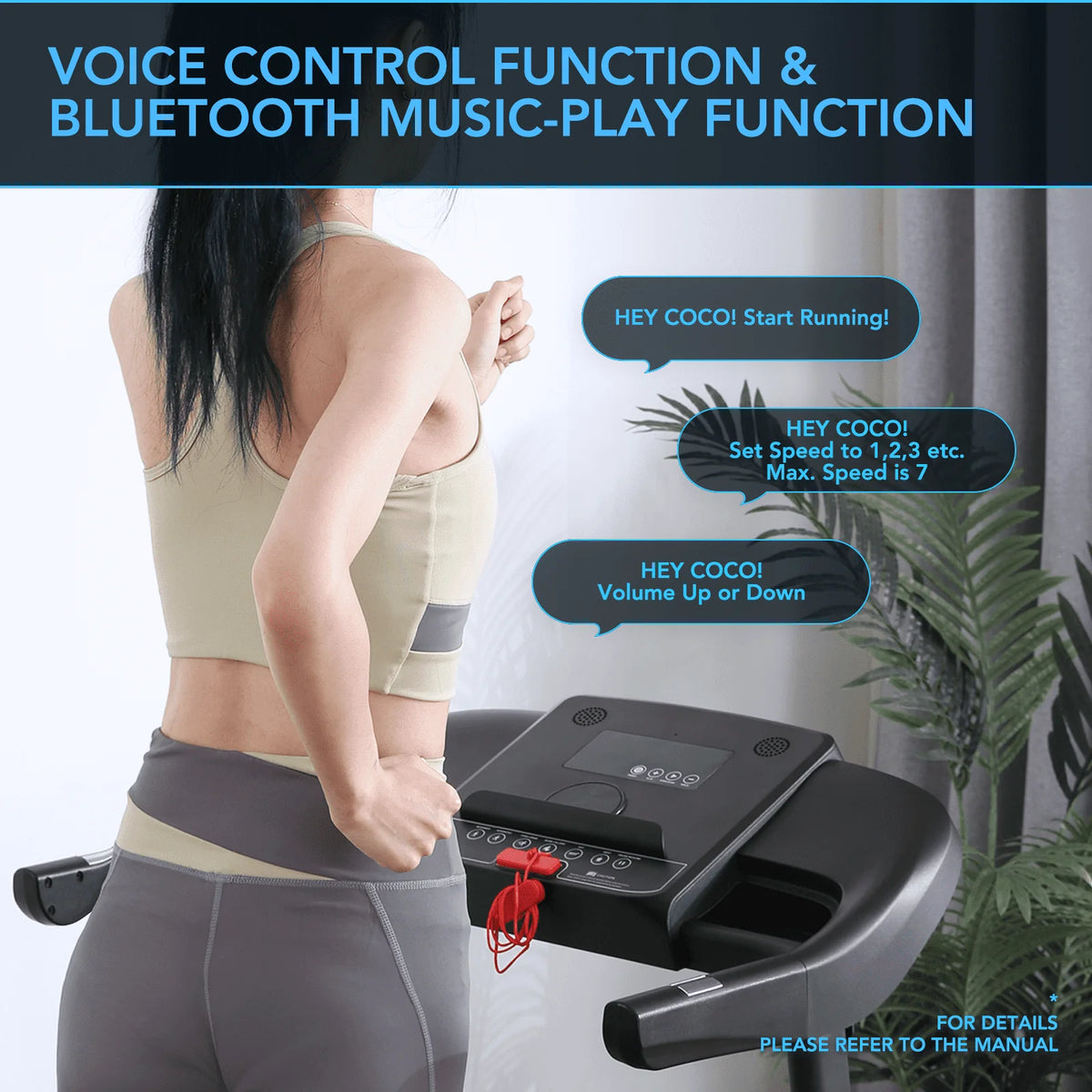Folding Bluetooth Treadmill D8668