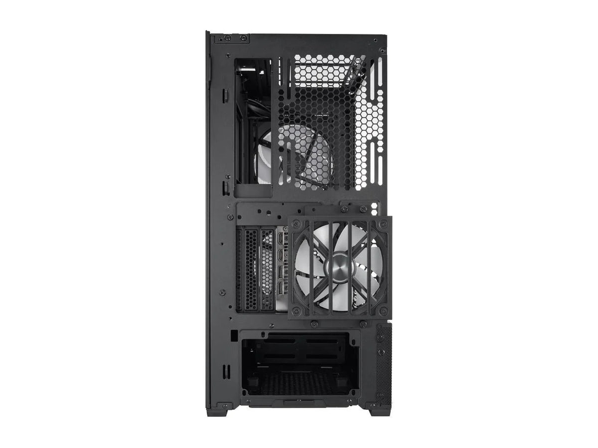 Black Steel Tempered Glass ATX Mid Tower Computer Case D362263