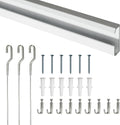 79 Inch Steel Track Kit with Picture Hooks and Hardware G444