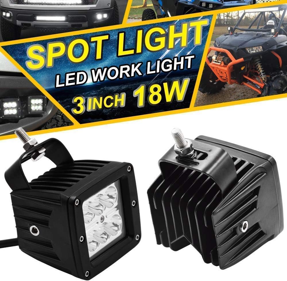 LED Light Bar Mount Windshield Kit 50 288W Curved Front Pillar Side 2x 18W 3 Cube Lights Brackets w/ 2x Wiring Kit Full Size Pro-Fit Cage Upper For 2013-2021 Polaris Ranger XP 1000 900 570 P3205