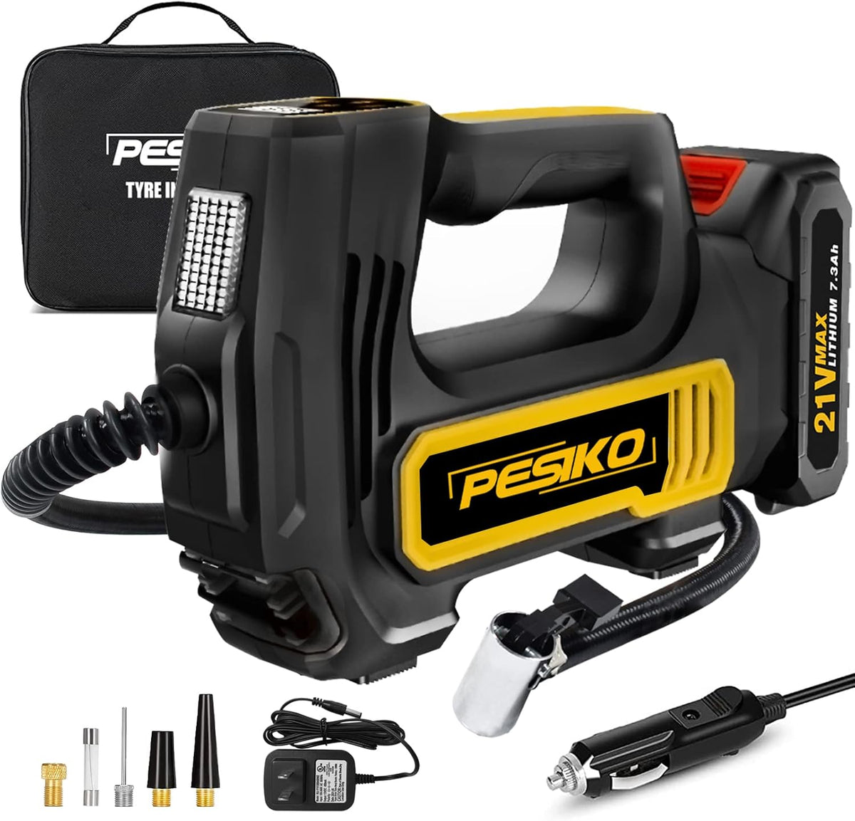 150PSI 10000mAh Cordless Tire Inflator with Digital Pressure Gauge X782