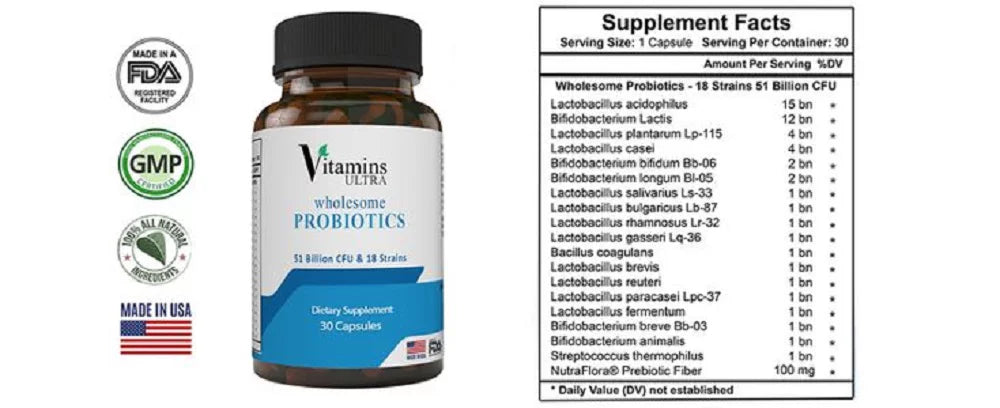 Probiotics 51 Billion CFU 18 Strains X569