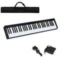 Black 61-Key Portable Digital Stage Piano with Carrying Bag B46078