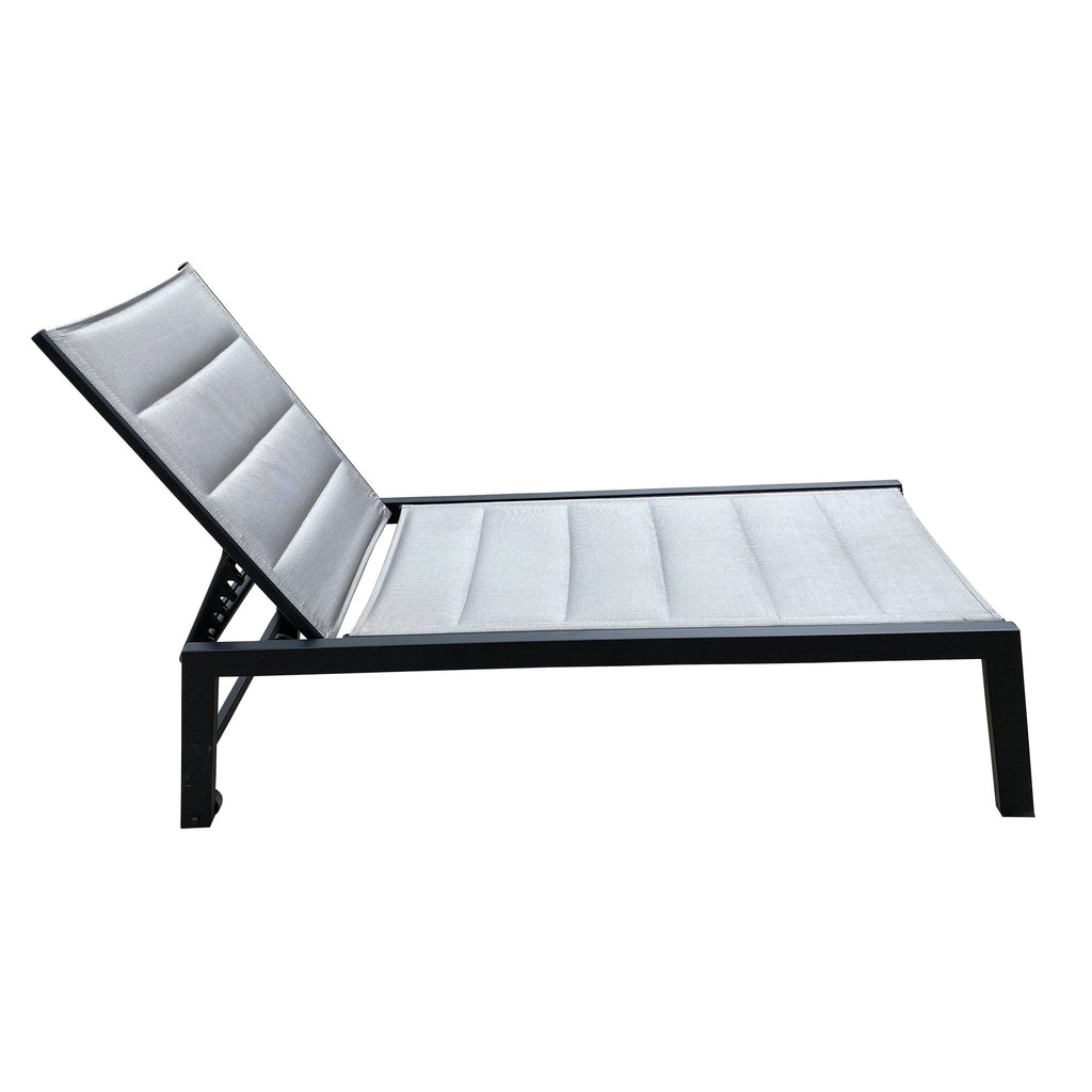 Five-Position Adjustable Aluminum Chaise Lounge Chair S112