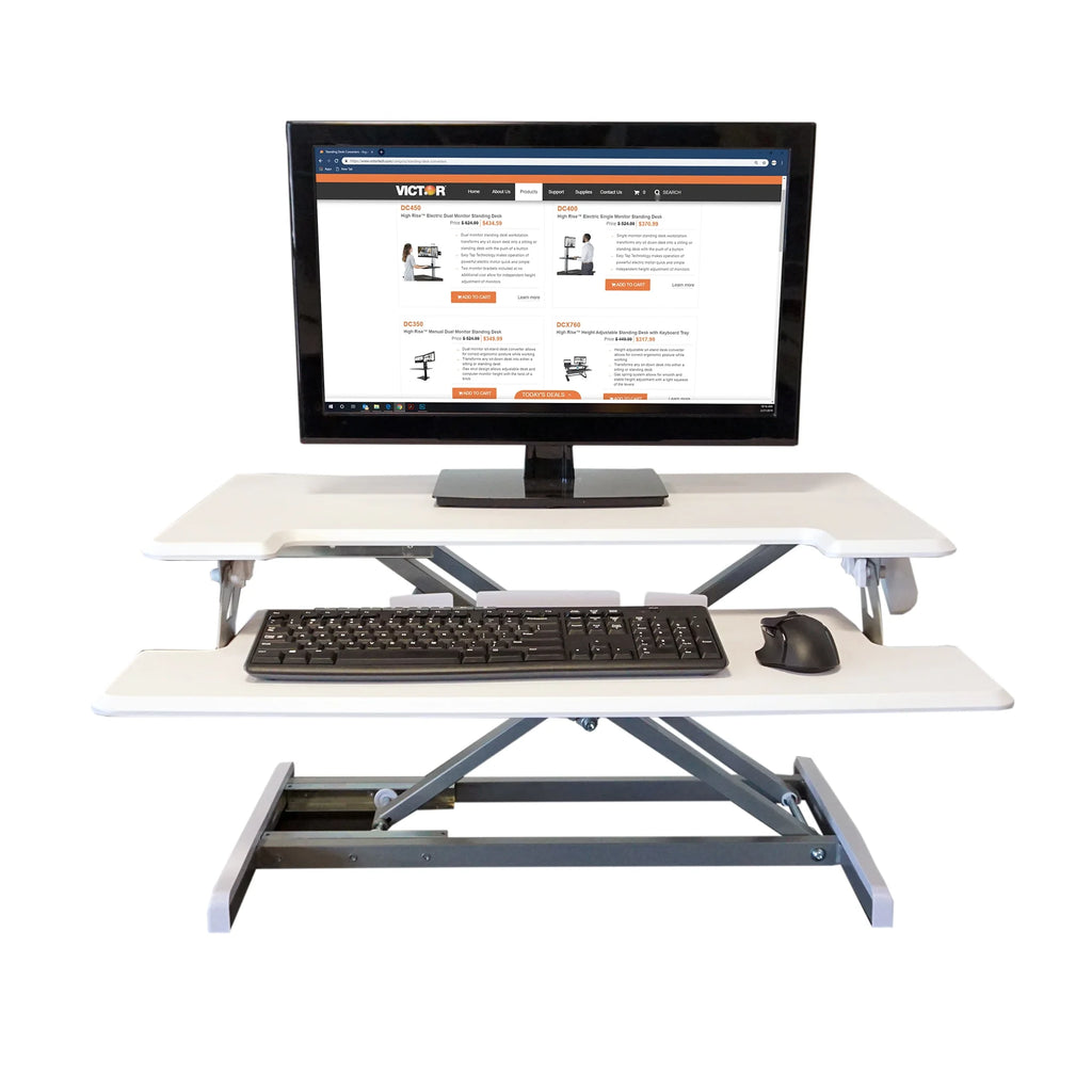Height Adjustable Standing Desk with Keyboard Tray P364