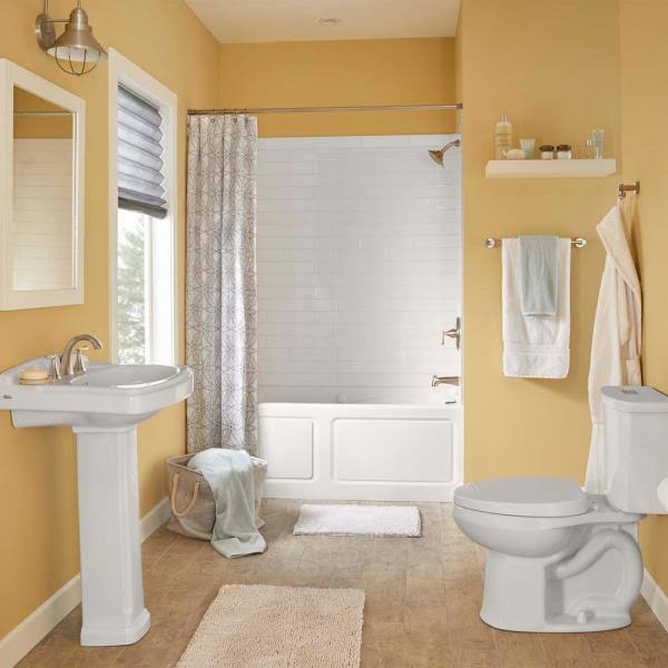 Brushed Nickel Tub and Shower Faucet and Two Single Hole Bathroom Faucets Set G588302