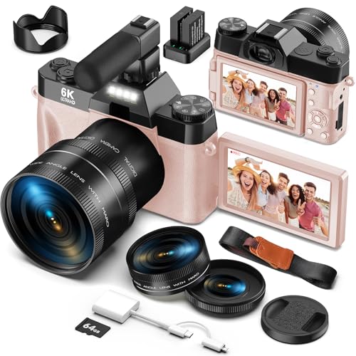 6K 64MP Compact Digital Camera with Microphone Z37894