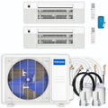 30,000 BTU 2 Zone Ceiling Cassette Ductless Air Conditioner and Heat Pump U717840