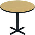 24 in. High Pressure Round Caf Table - Fusion Maple T33629