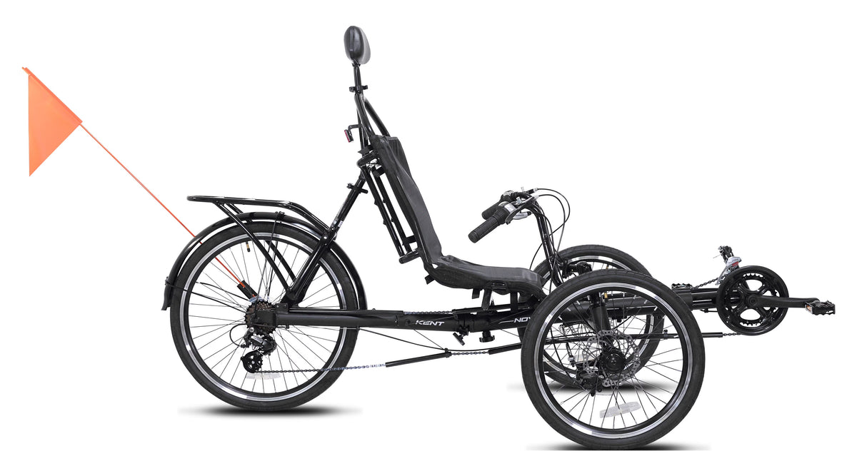 Black 24-inch Recumbent Bike F889