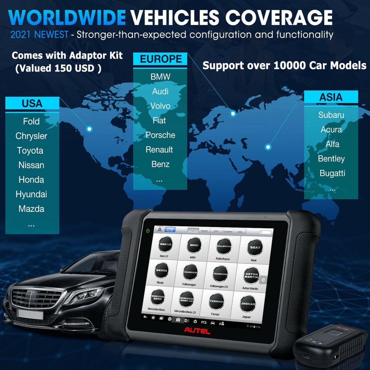 ECU Coding Bi-Directional Control Scanner U5397