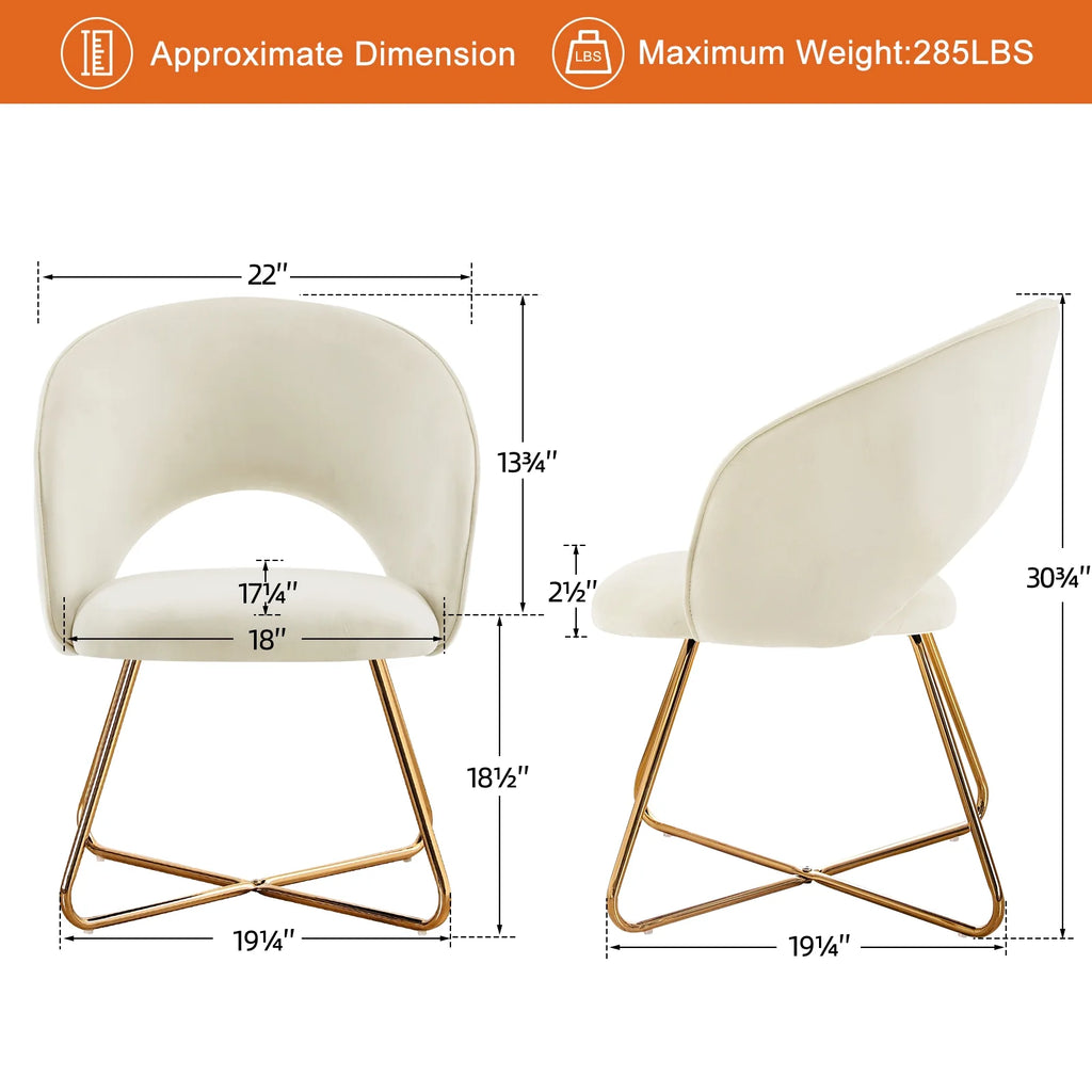 Khaki Velvet Upholstered Accent Chair K2883