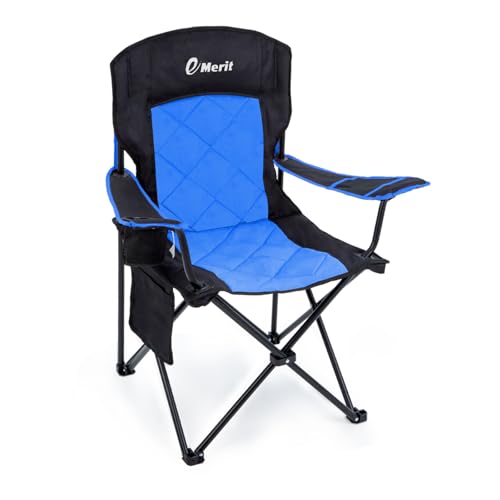 Oversized Padded Camping Chair with Arms X28627