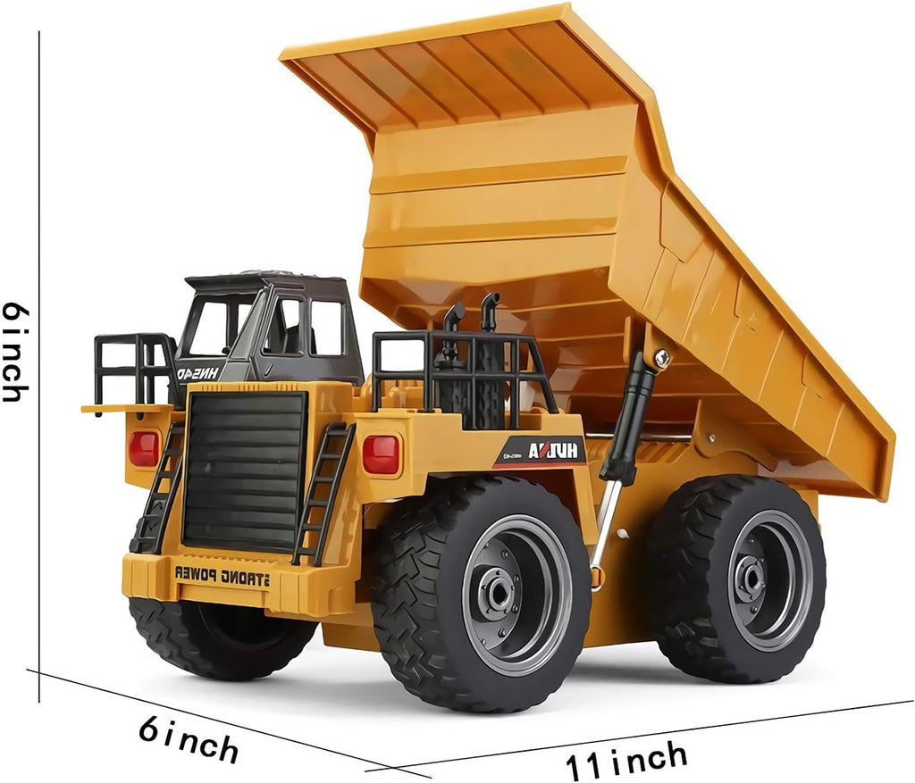 Remote Control Construction Dump Truck Toy with Rechargeable Battery O25760