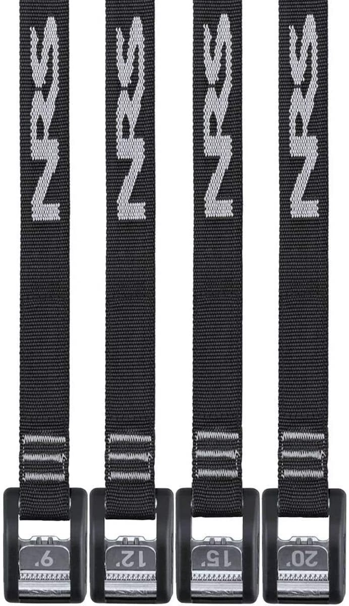 Buckle Bumper Tie Down Strap 2 Pack Stealth Black 12ft E991