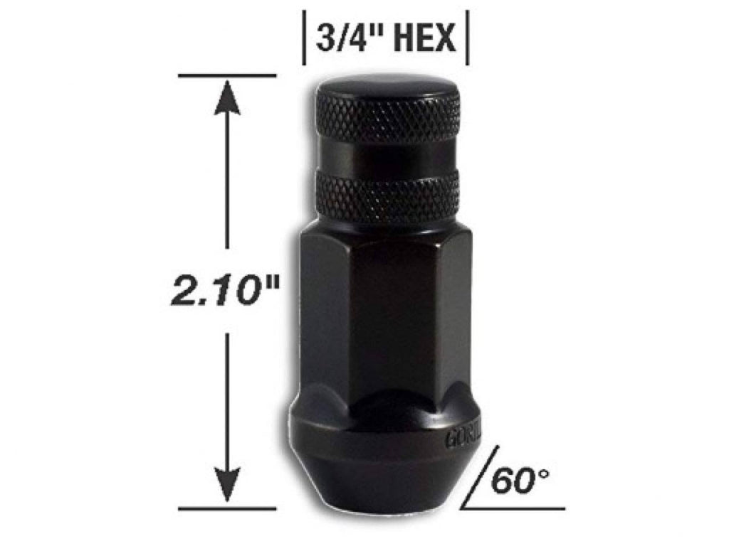 Black Forged Steel Lug Nut Kit I929