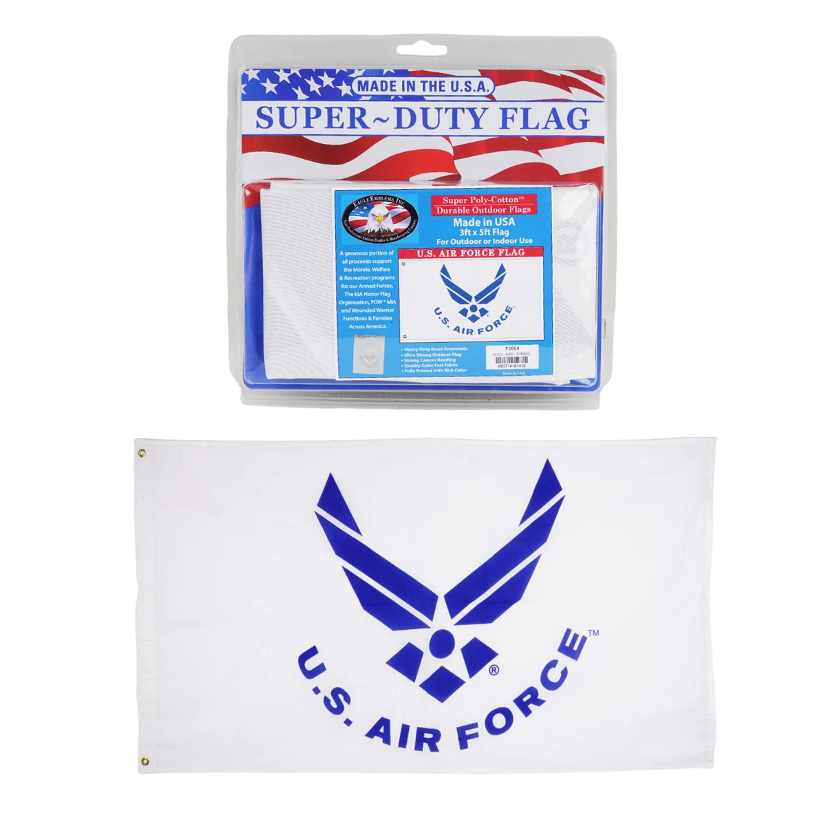 US Air Force Flag 3x5 Ft Heavy Duty Brass Grommets Q1178