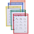 Reusable Dry Erase Pockets 9" x 12" 10 pack I4569