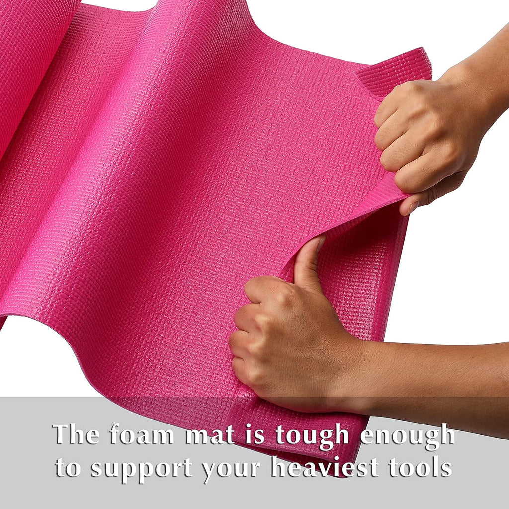 Rosy Pink 18 inch x 24 feet Non-Slip Tool Box Drawer Liner W58047