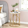 Round End Table Set of Two with Wood Top P650
