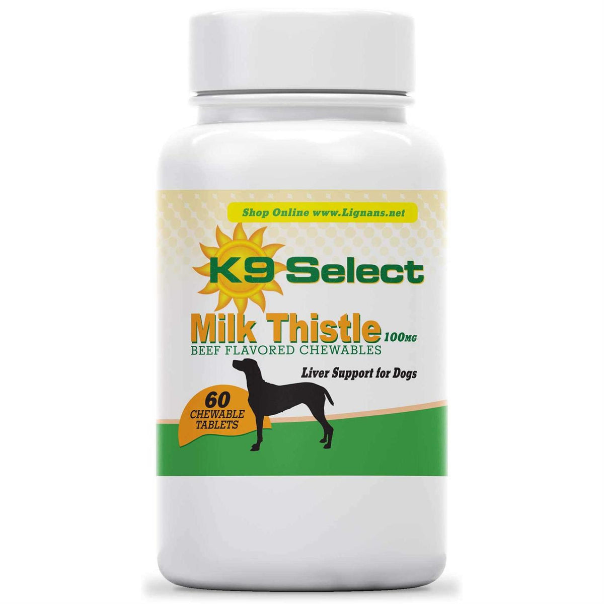 Milk Thistle 100mg Beef Flavored Tablets U277