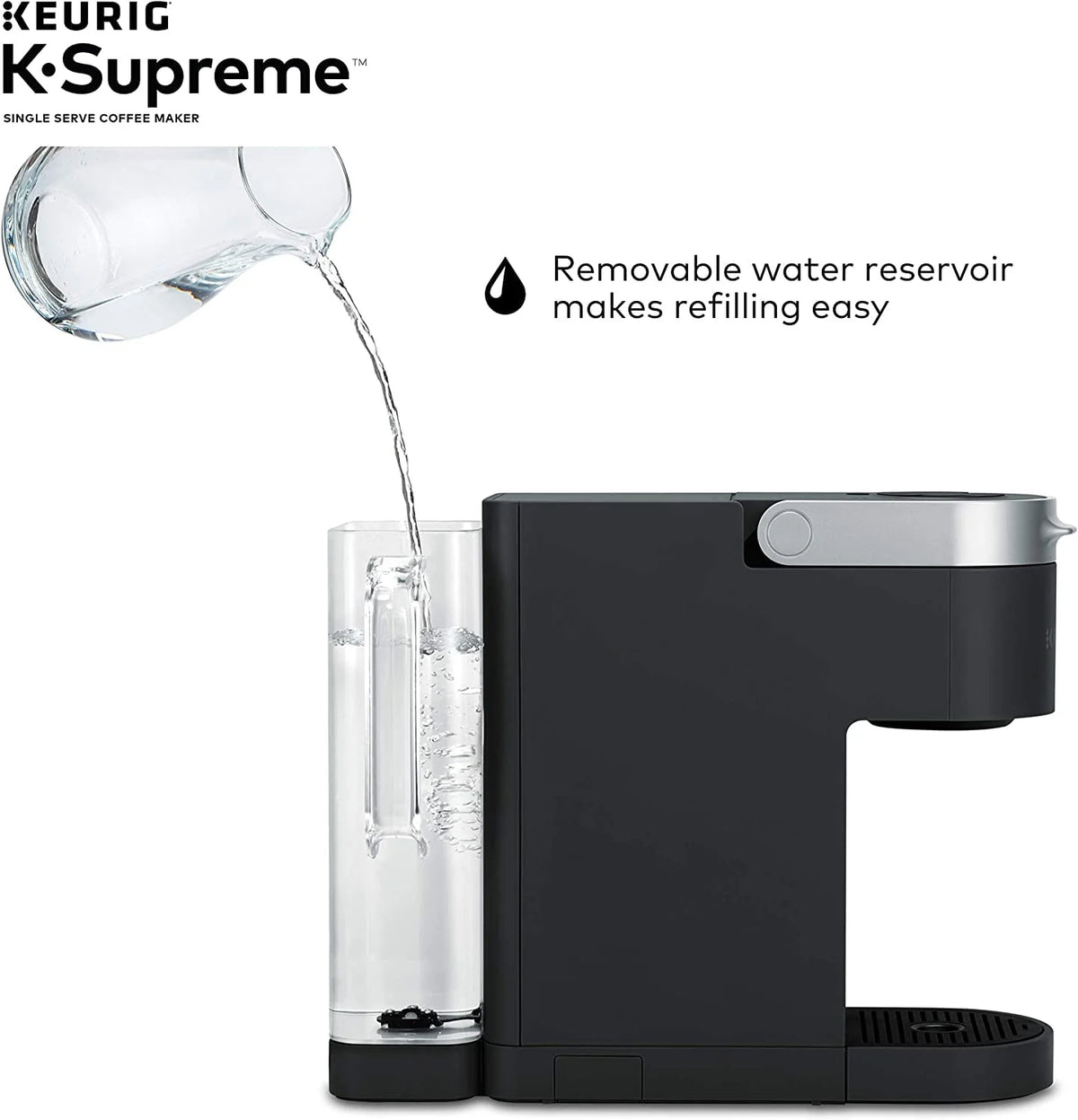 Black Single Serve K-Cup Pod Coffee Maker V6447