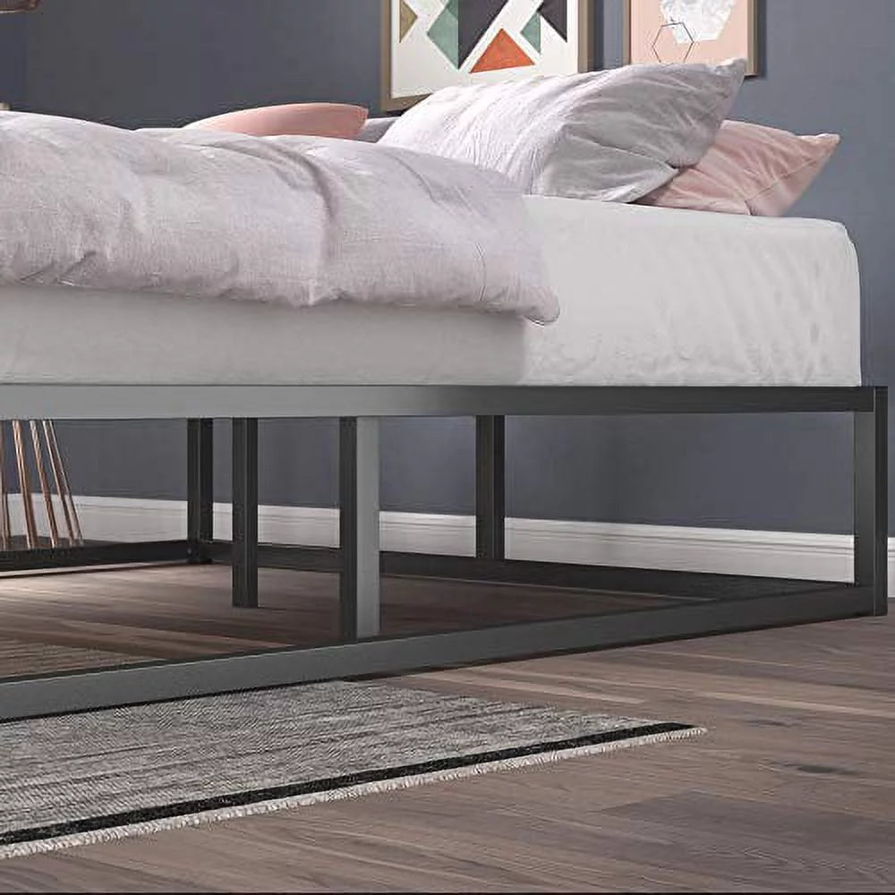 Queen Size Wood Slat Platform Bed Frame E822