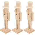 Black Unfinished Peg Dolls Nutcracker Decor R358688