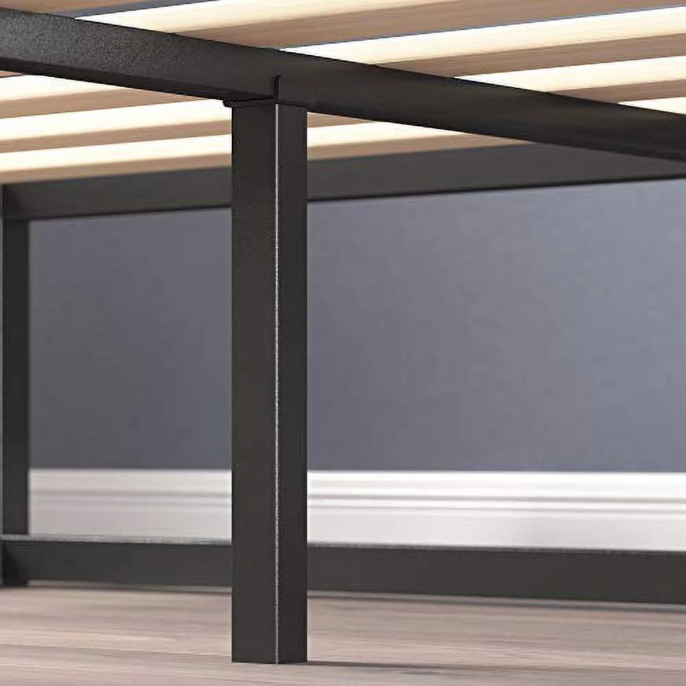 Queen Size Wood Slat Platform Bed Frame E822
