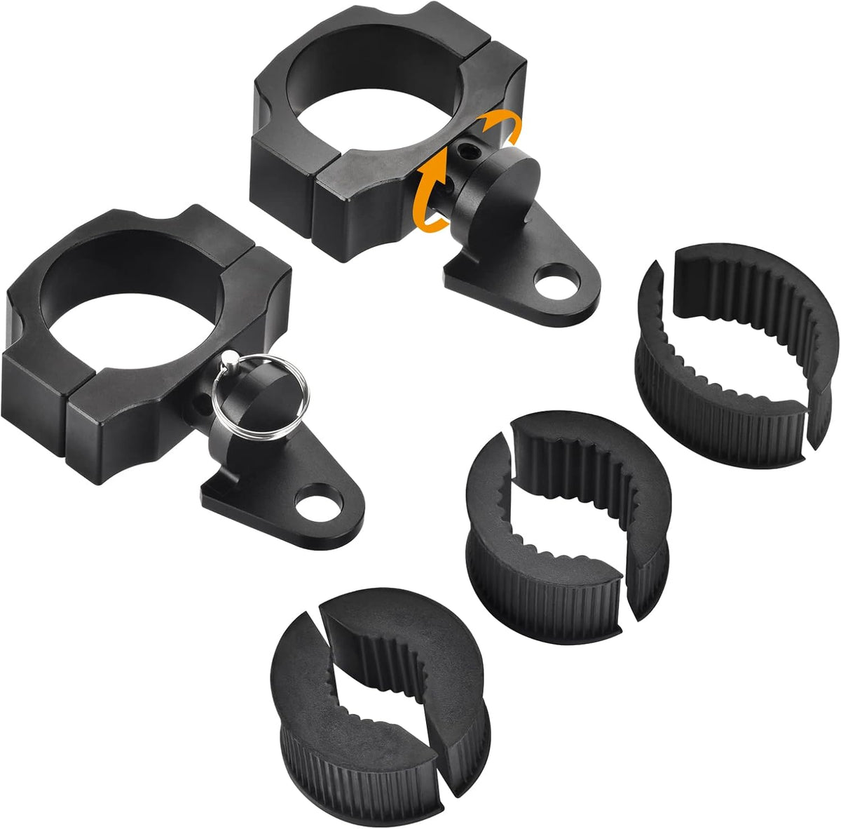 2PCS Quick-Release UTV Flag Pole Mounting Bracket for 1-2in Roll Bar G430